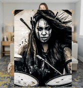 She Owns The Stage Sherpa Blanket - Beyond T-shirts