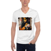 She Strums With Soul Unisex Short Sleeve V-Neck T-Shirt - Beyond T-shirts