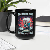 Sound Never Gets Old Black Glossy Mug - Beyond T-shirts