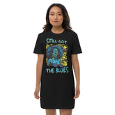 Still Got The Blues Organic cotton t-shirt dress - Beyond T-shirts