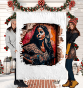 Strings Convey Her Heart Sherpa Blanket - Beyond T-shirts