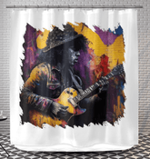 Strings Tell His Story Shower Curtain - Beyond T-shirts