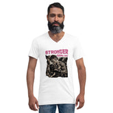 Stronger Every Day Unisex Short Sleeve V-Neck T-Shirt - Beyond T-shirts