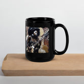 Strumming With Soul and Passion Black Glossy Mug - Beyond T-shirts