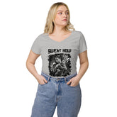 Sweat Now Shine Later Women’s Fitted V-neck T-shirt - Beyond T-shirts