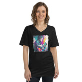 Taking Music to Infinity Unisex Short Sleeve V-Neck T-Shirt - Beyond T-shirts