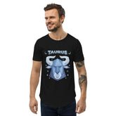 Taurus Men's Curved Hem T-Shirt | Zodiac Series 2 - Beyond T-shirts