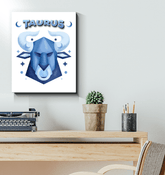 Taurus Wrapped Canvas 16x20 | Zodiac Series 2 - Beyond T-shirts
