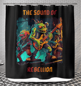 The Sound Of Rebellion Shower Curtain - Beyond T-shirts