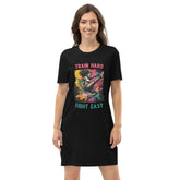 Train Hard Fight Easy Organic Cotton T-Shirt Dress - Beyond T-shirts