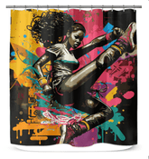 Train Hard, Fight Easy Shower Curtain - Beyond T-shirts