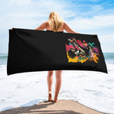 Train Hard Fight Easy Towel Top - Front View