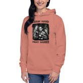 Train Hard Fight Harder Unisex Hoodie - Beyond T-shirts