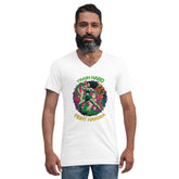 Train Hard Fight Harder Unisex Short Sleeve V-Neck T-Shirt - Beyond T-shirts