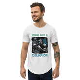 Train Like A Champion Men's Curved Hem T-Shirt - Beyond T-shirts