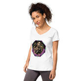 Train Like A Warrior Women’s Fitted V-neck T-shirt - Beyond T-shirts