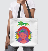 Virgo Basketweave Tote Bag | Zodiac Series 5 - Beyond T-shirts