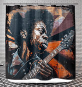 Virtuoso Of The Fretboard Shower Curtain - Beyond T-shirts
