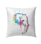Watercolor Elephant Outdoor Pillow - Beyond T-shirts