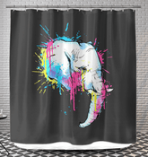 Watercolor Elephant Shower Curtain - Beyond T-shirts