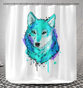 Watercolor Fox Shower Curtain - Beyond T-shirts