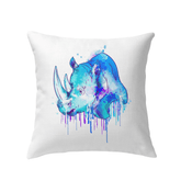 Watercolor Rhino Indoor Pillow - Beyond T-shirts