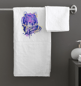 Watercolor Tiger Bath Towel - Beyond T-shirts