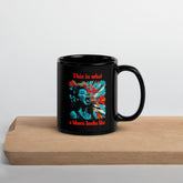 What A Blues Looks Like Black Glossy Mug - Beyond T-shirts