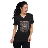 Your Mind Is Your Strongest Weapon Unisex Short Sleeve V-Neck T-Shirt - Beyond T-shirts