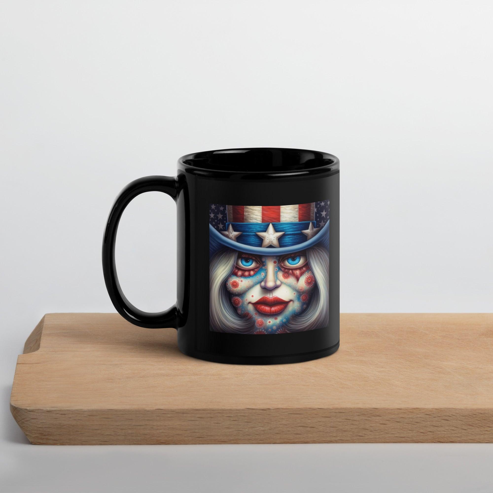 A Celebration Of America Black Glossy Mug - Beyond T-shirts