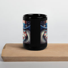 A Celebration Of America Black Glossy Mug - Beyond T-shirts