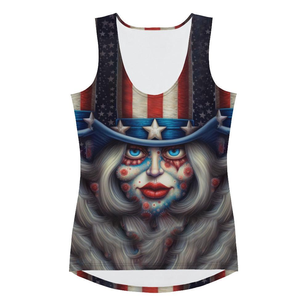 A Celebration of America Sublimation Cut & Sew Tank Top - Beyond T-shirts