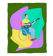 A Man Playing Guitar Duvet Cover - Beyond T-shirts