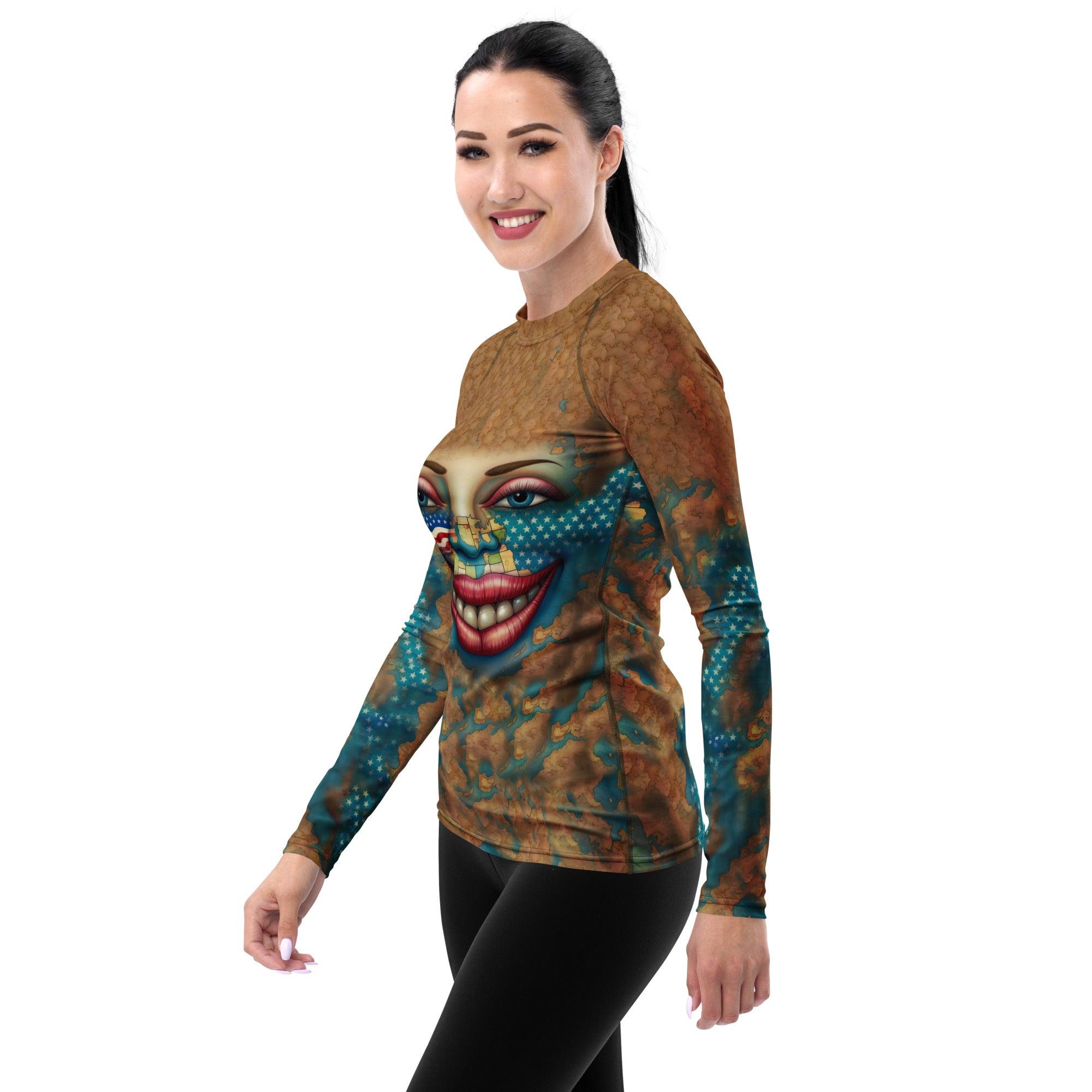 A Nation Of Diversity Women's Rash Guard - Beyond T-shirts