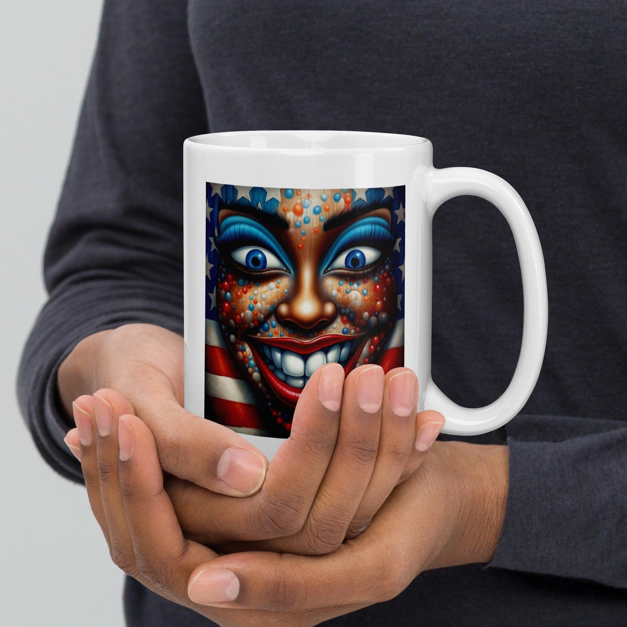 A New American Revolution White Glossy Mug - Beyond T-shirts