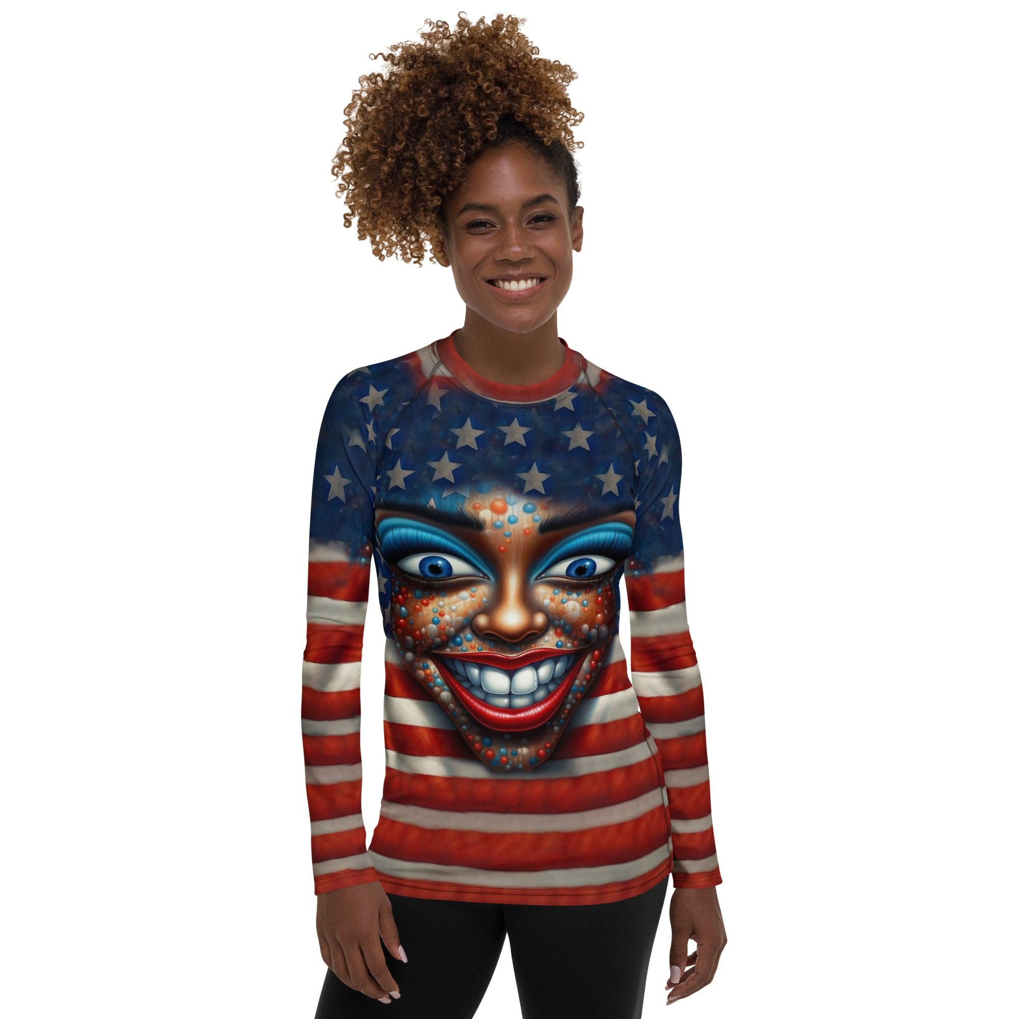 A New American Revolution Women's Rash Guard - Beyond T-shirts