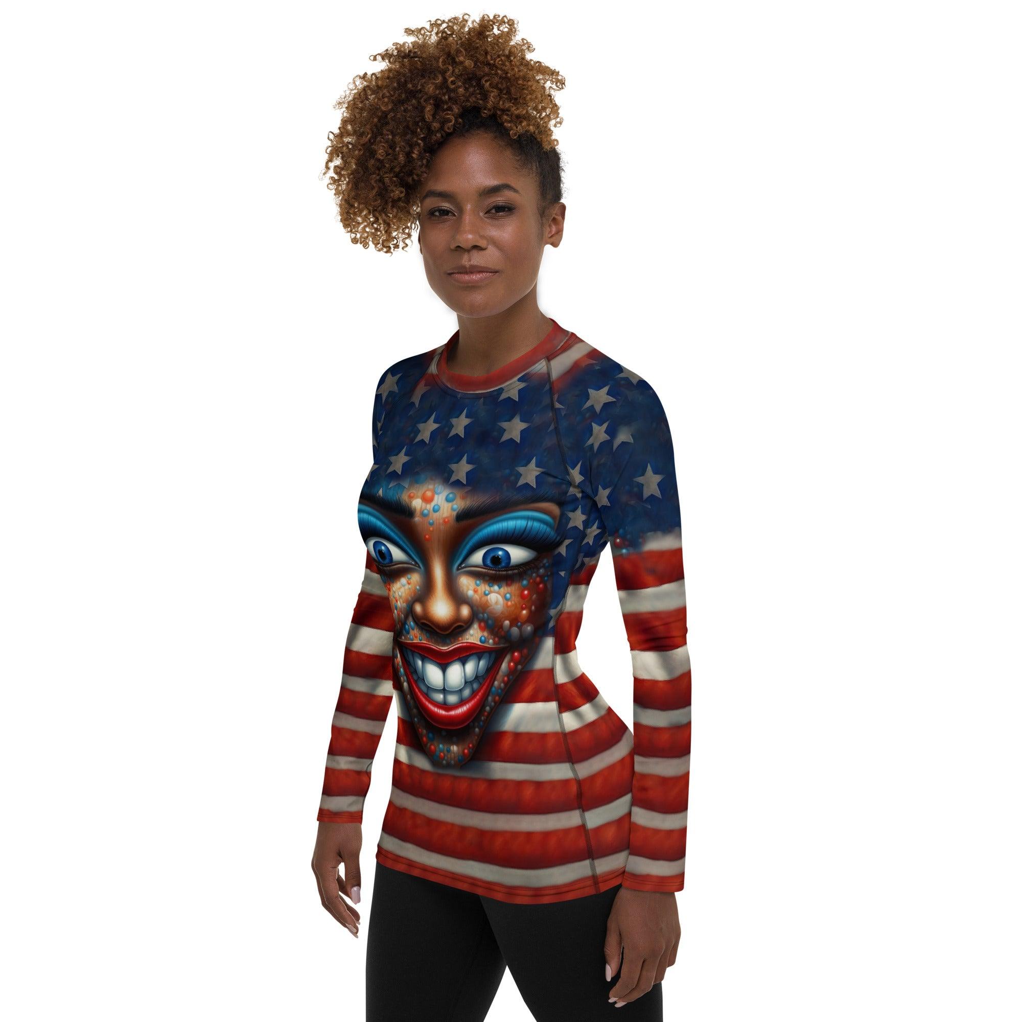 A New American Revolution Women's Rash Guard - Beyond T-shirts