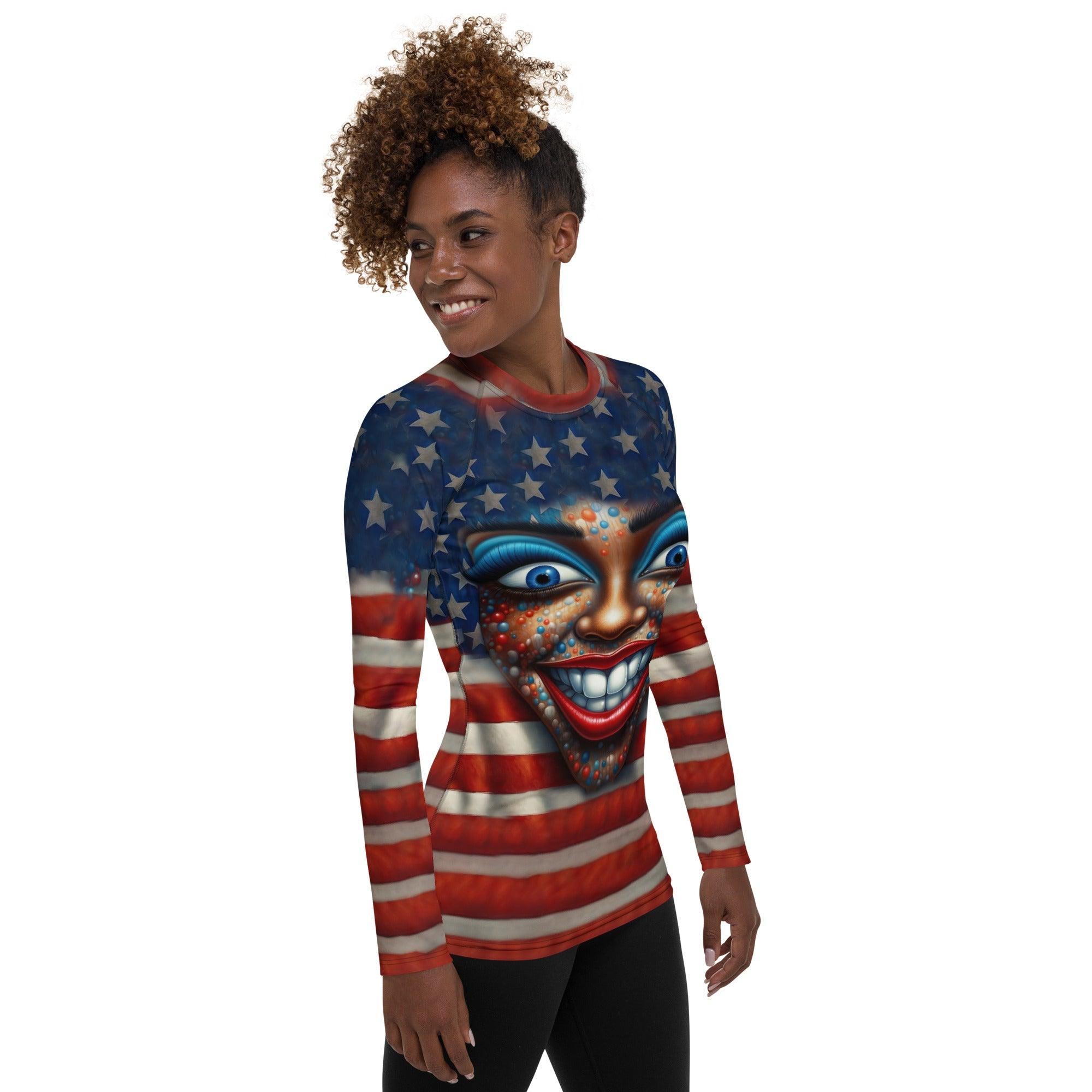 A New American Revolution Women's Rash Guard - Beyond T-shirts