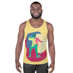 A Singer With A Microphone Stand Men's Tank Top - Beyond T-shirts