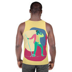 A Singer With A Microphone Stand Men's Tank Top - Beyond T-shirts