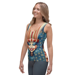 Abstract Abstraction Sublimation Cut & Sew Tank Top - Beyond T-shirts