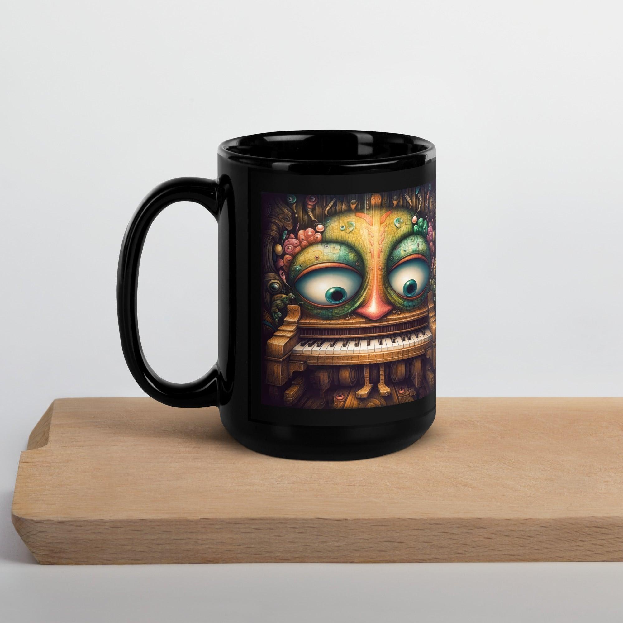 Abstract Adventure Black Glossy Mug - Beyond T-shirts