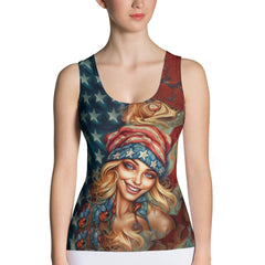 Abstract Amalgamation Sublimation Cut & Sew Tank Top - Beyond T-shirts