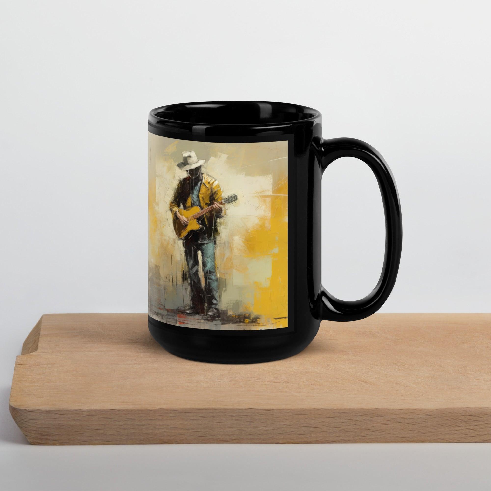 Acoustic Anthem Black Glossy Mug - Beyond T-shirts