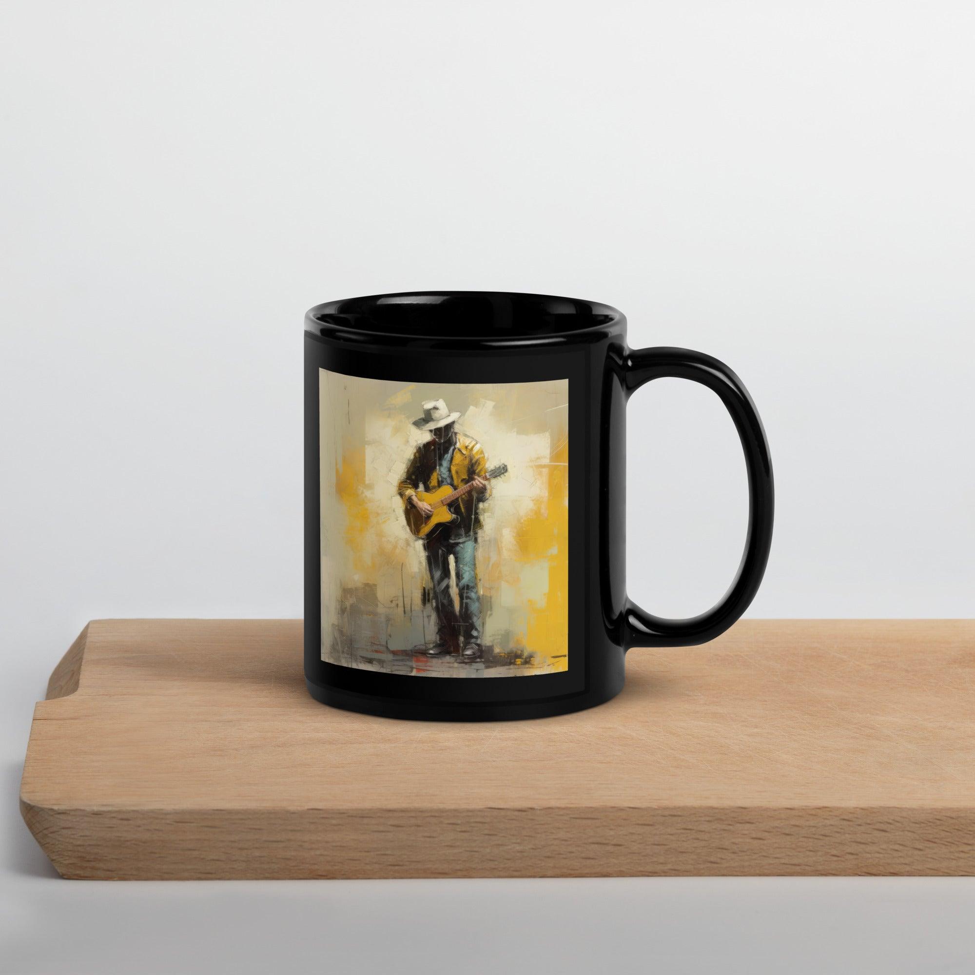 Acoustic Anthem Black Glossy Mug - Beyond T-shirts