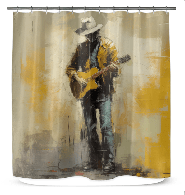 Acoustic Anthem Shower Curtain - Beyond T-shirts