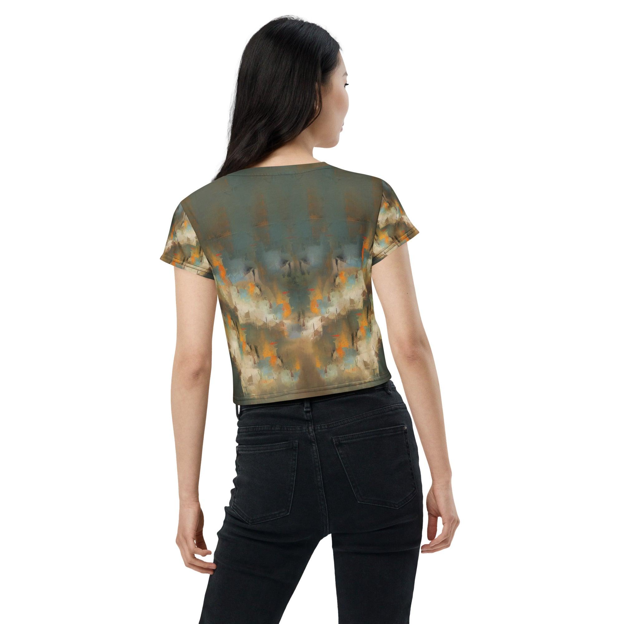 Acoustic Symphonies All-Over Print Crop Tee - Beyond T-shirts