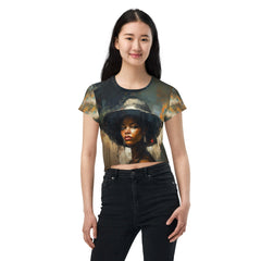 Acoustic Symphonies All-Over Print Crop Tee - Beyond T-shirts