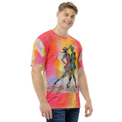 Aerial Balletic Men's T-shirt showcasing back design