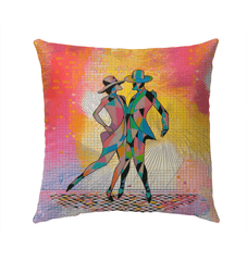 Aerial Balletic Attire Outdoor Pillow - Beyond T-shirts